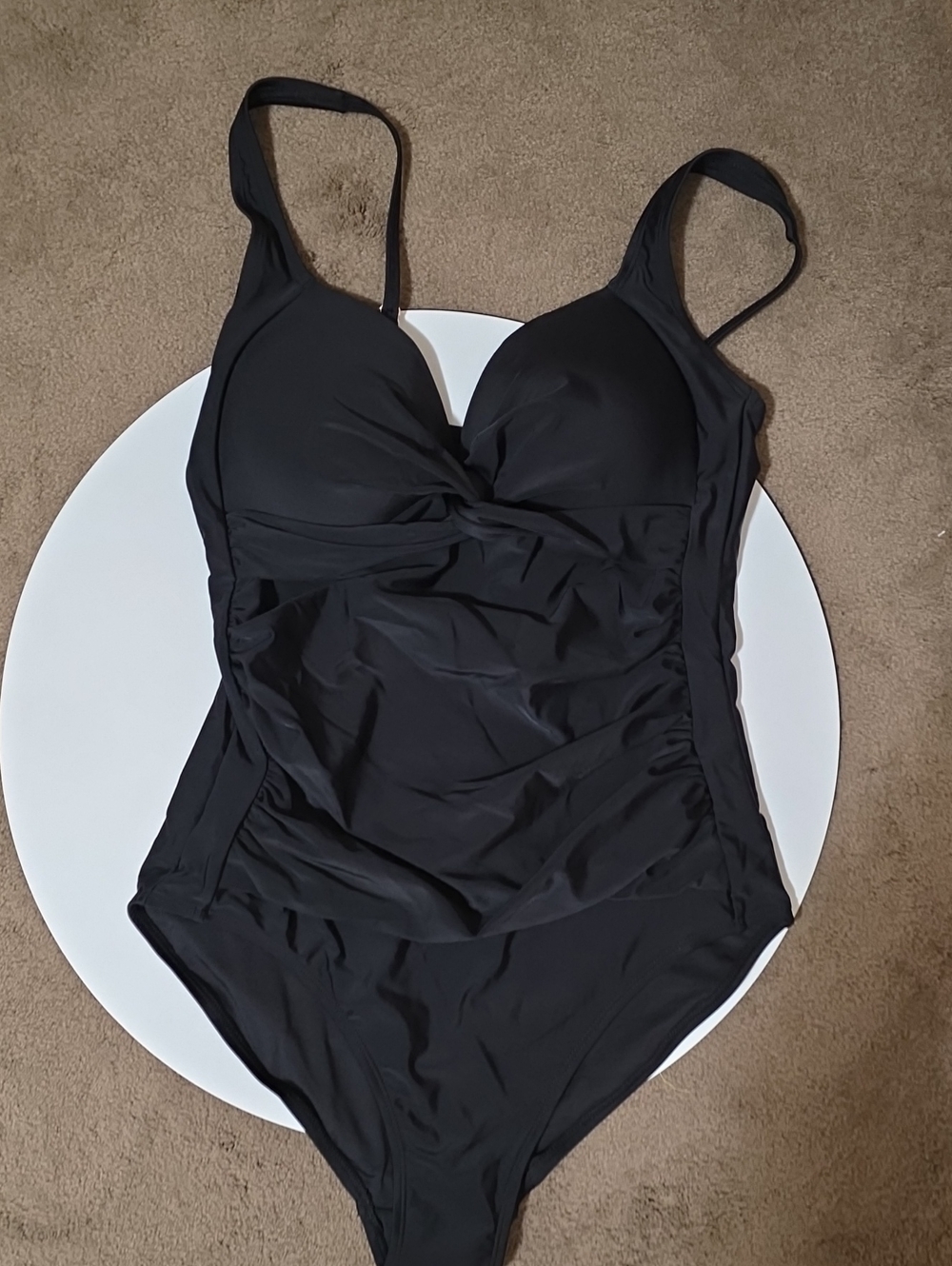 RELLECIGA Black One-Piece Swimsuit